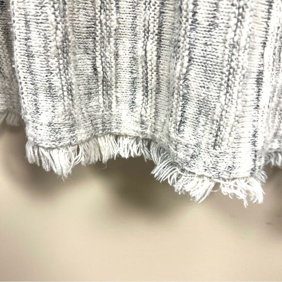 - J Jill Marled ivory/grey linen my sweater Size M - Picture 6 of 10